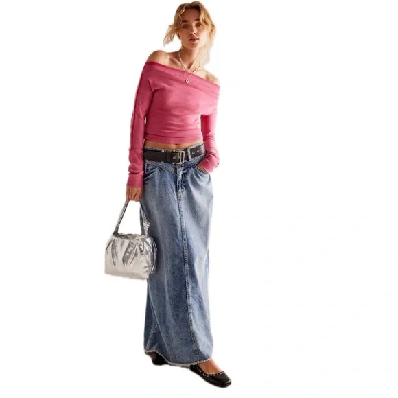 Free PeopleCome As You Are Maxi Skirt NWT